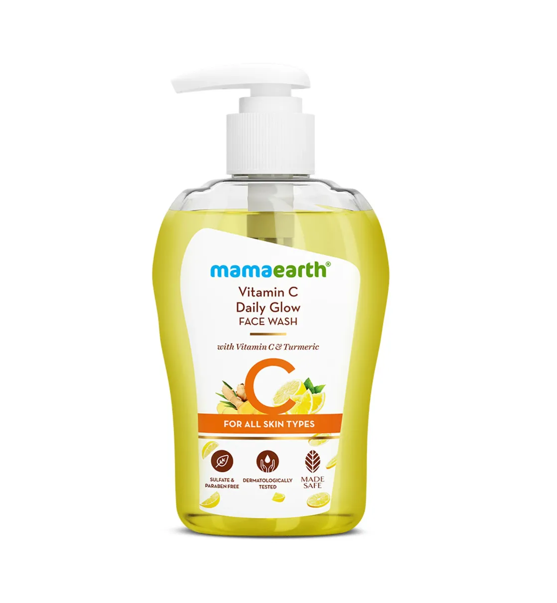 MamaEarth Vitamin C  for Skin Glow & Illumination With Turmeric Face Wash (250 ml)