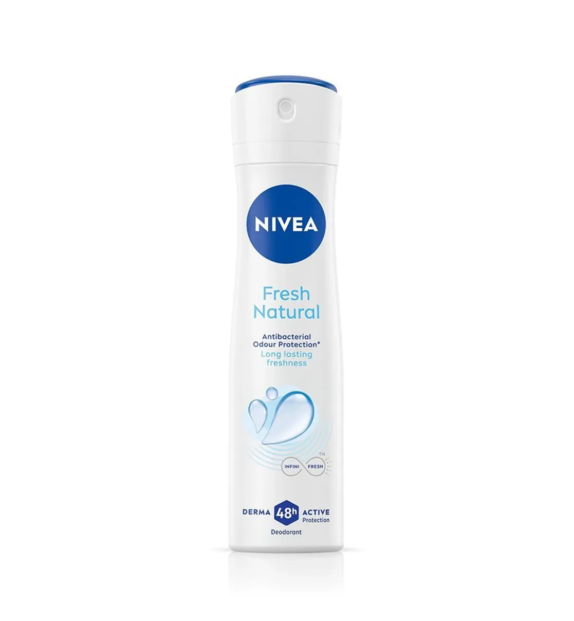 NIVEA Fresh Natural, Floral Scent & Odour Free, Long Lasting 48h Derma Protection Deodorant Spray  -  For Women (150 ml)