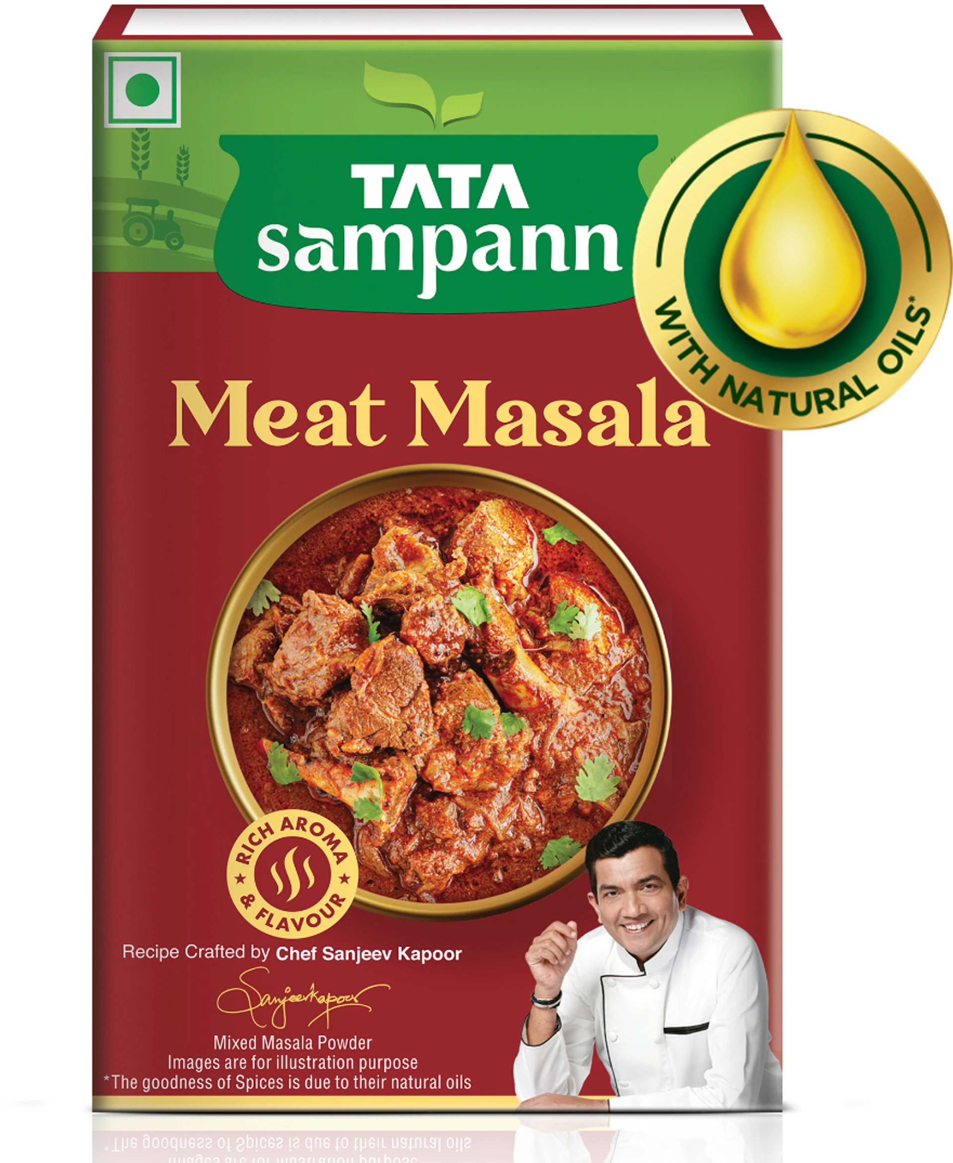 Tata Sampann Meat Masala with Natural Oils, Rich Aroma & Flavour