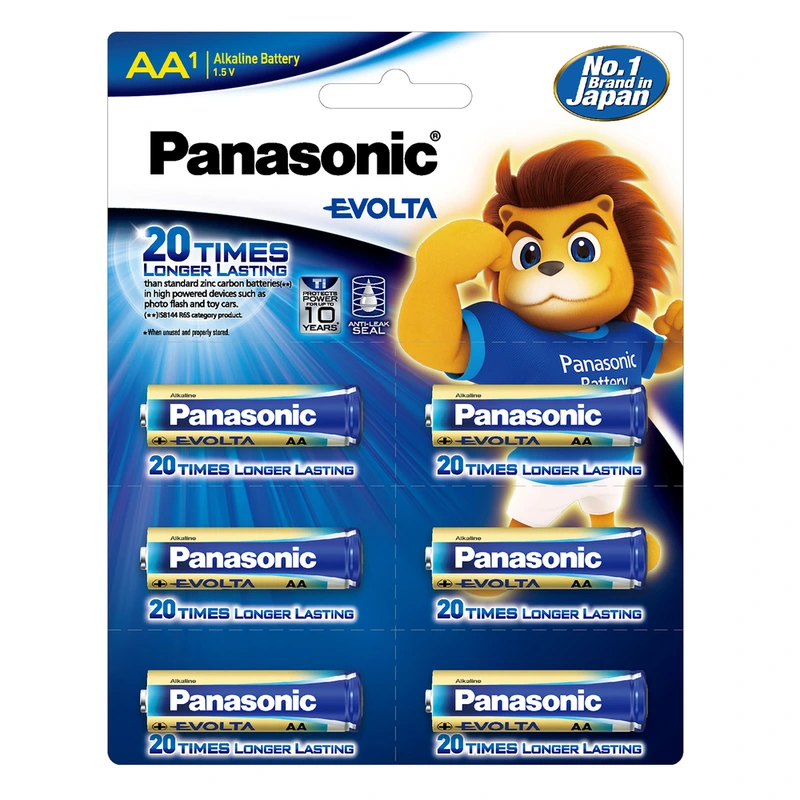 Panasonic Evolta AA Battery 6 N