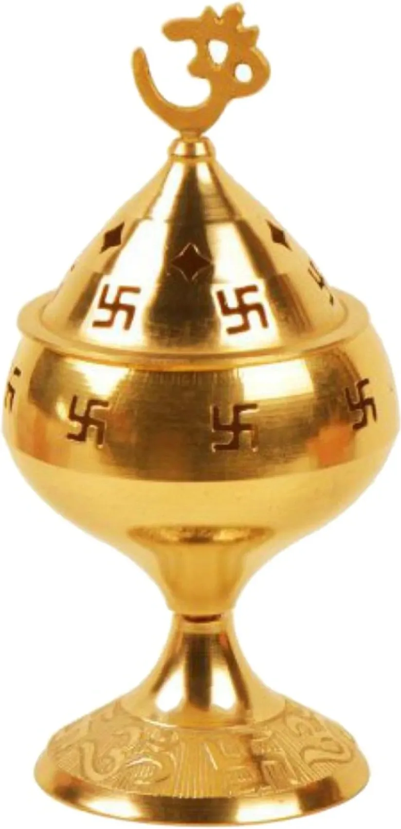 Akhand Brass Table Diya (Height: 1.77 inch)