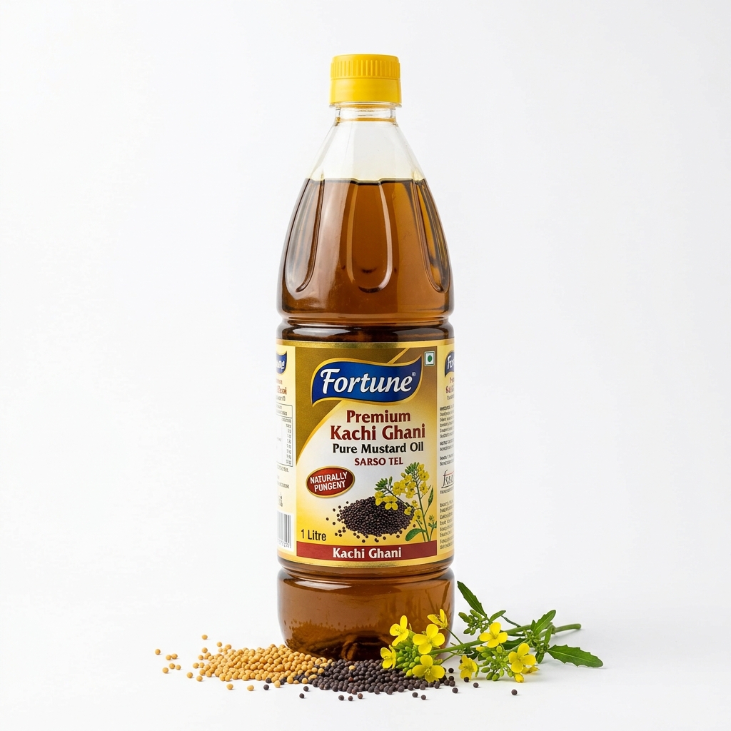 Fortune Kachi Ghani Mustard Oil (Sarso Tel)