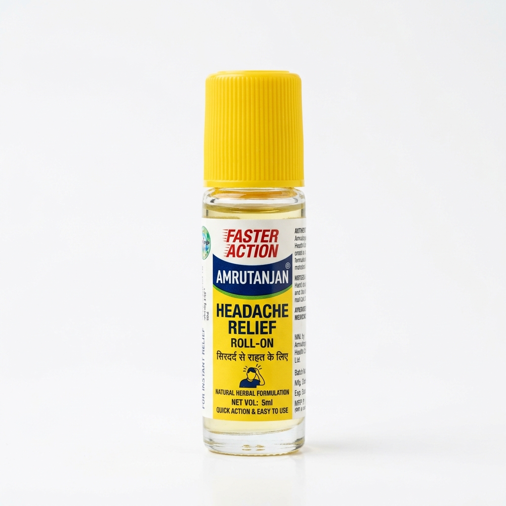 Amrutanjan Faster Action Headache Relief Roll-On 10 ml