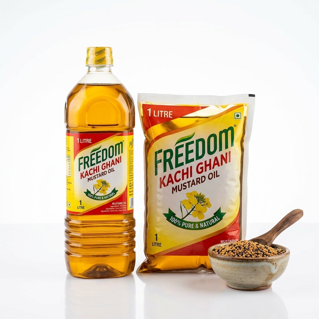 Freedom Kachi Ghani Mustard Oil (Sorisa Tela / Sarso Tel)