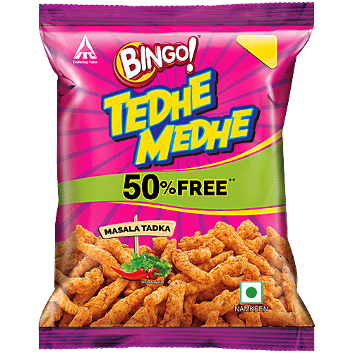 Bingo Tedhe Medhe Masala Tadka 38 g