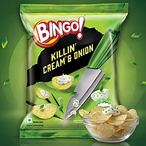 Bingo Cream & Onion Potato Chips