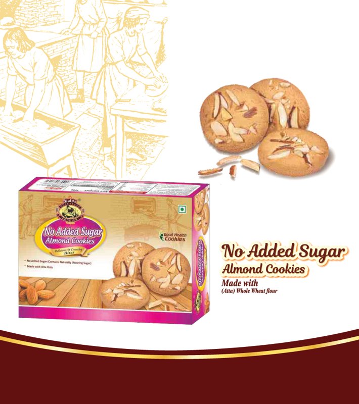 Kidys No Added Sugar Almond Cookies
