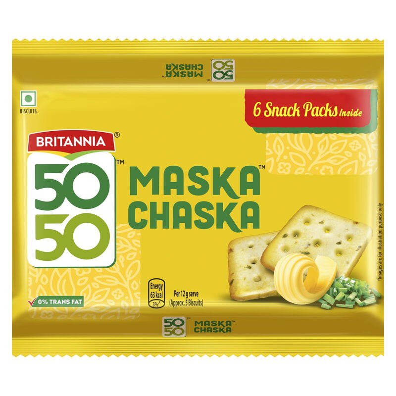 Britannia 50-50 Maska Chaska Biscuits