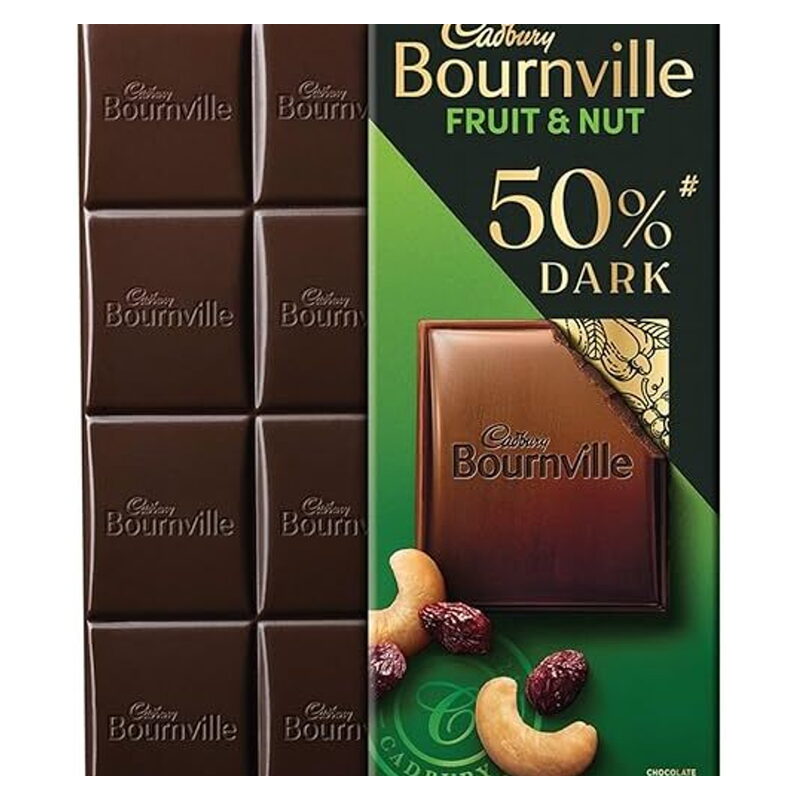 Cadbury Bournville Fruit & Nut 50% Dark Chocolate