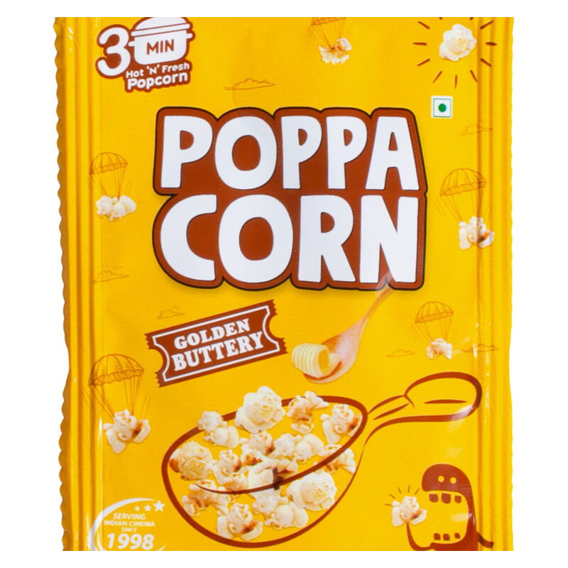 Poppa Corn Instant Popcorn Golden Buttery